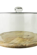 Bodega Cake Cloche, Glass & Wood