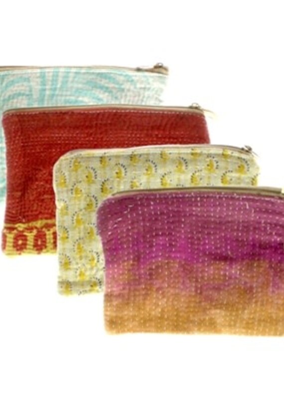 Kantha Fabric Pouch