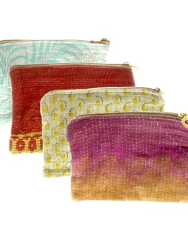 Kantha Fabric Pouch