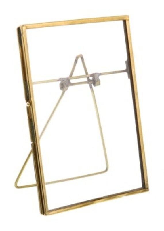 Monroe Easel Frame - Vertical - Brass