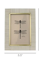 Picture Frame, Resin & Brass - 4x6