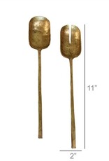 Hayes Salad Servers - Brass