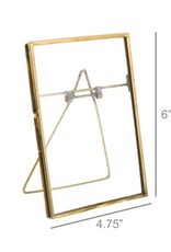 Monroe Easel Frame - Vertical - Brass