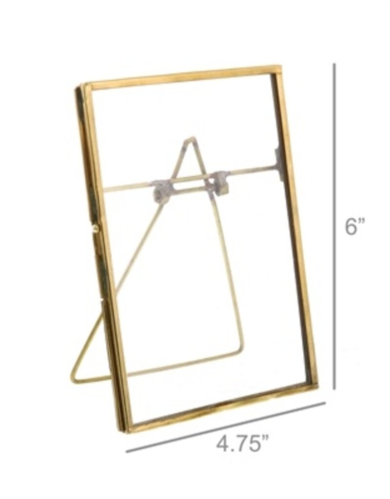 Monroe Easel Frame - Vertical - Brass