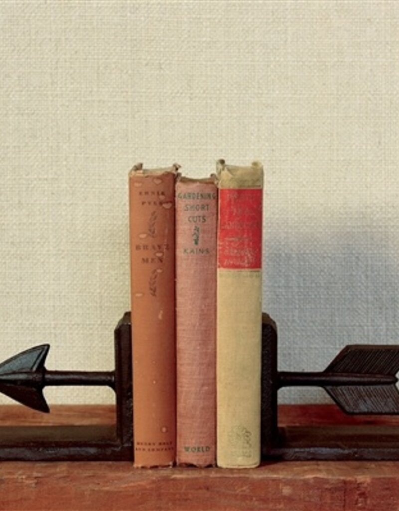 Arrow Cast Iron Bookends - Brown