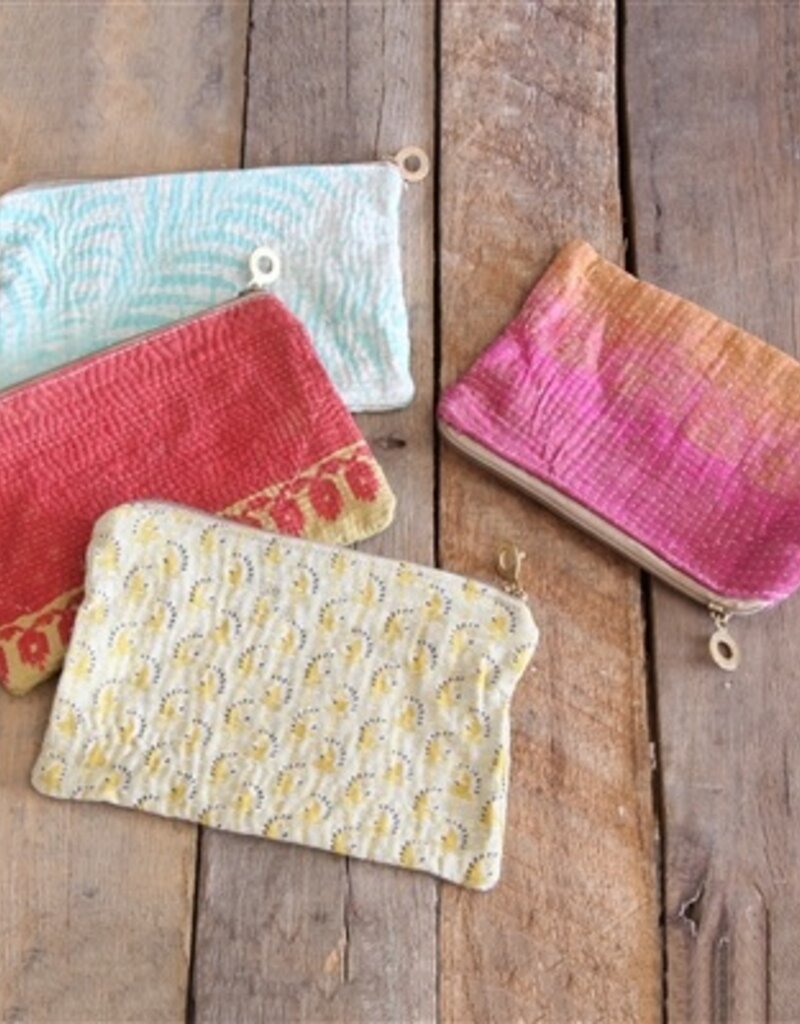 Kantha Fabric Pouch