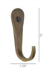 Forged Hook, Iron - Brass