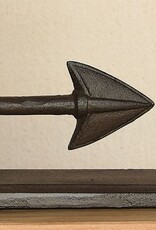 Arrow Cast Iron Bookends - Brown