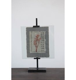 Floating Photo Frame with Metal & Glass Stand