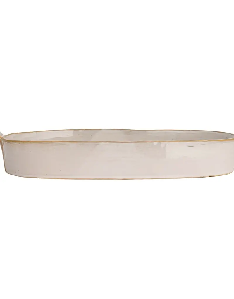1-1/2 Quart Stoneware Baker w/ Handles 13-3/4"L x 7"W x 2-1/4"H