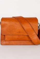 Austin Full-Size Bag in Cognac Classic Leather w/ Wide Leather and Thin Straps