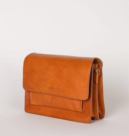 Round Top Classic Leather Purse in Cognac