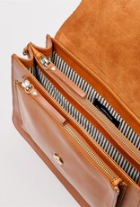 Austin Full-Size Bag in Cognac Classic Leather w/ Wide Leather and Thin Straps