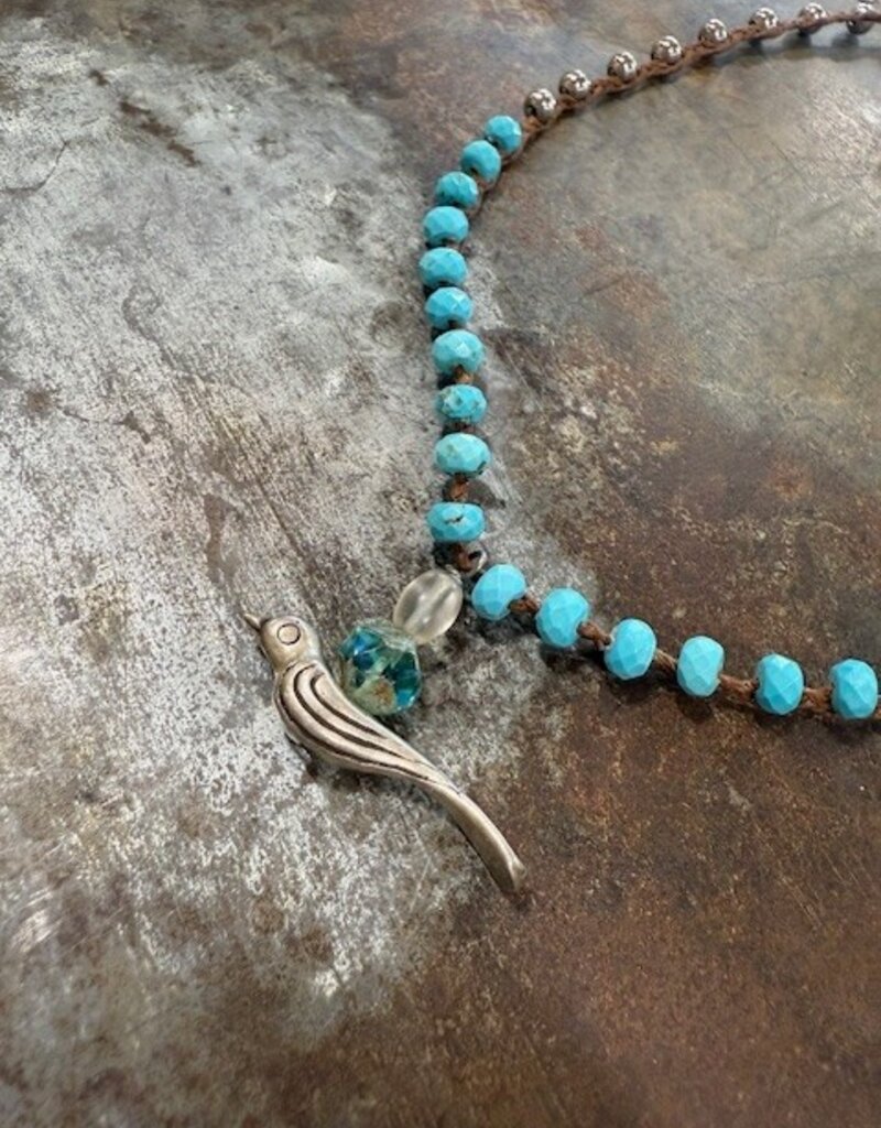 Silver Native American Bird TQ