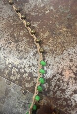 Pressed Flower w/ Green Bead