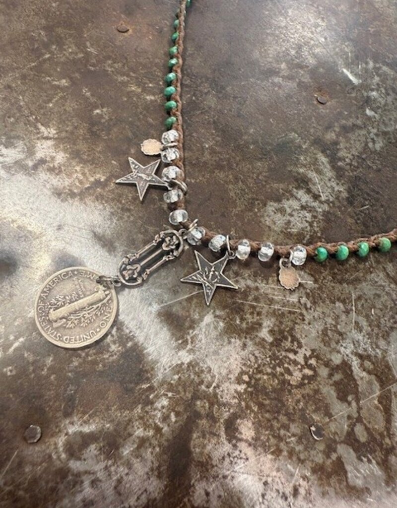 Silver Dime w/ Star Charrms