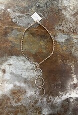 3 Silver Ring - Brown