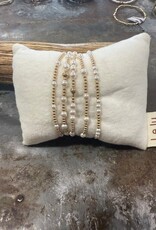 2mm Gold-filled Bead & Pearl Combo Bracelet