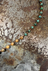 Jonas and Muse Necklaces - Size Large - Handmade Original Bead, Stone, and Silver by Artist Liz Jonas
