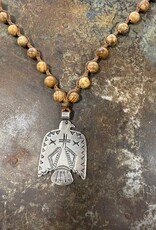 Jonas and Muse Necklaces - Size Large - Handmade Original Bead, Stone, and Silver by Artist Liz Jonas