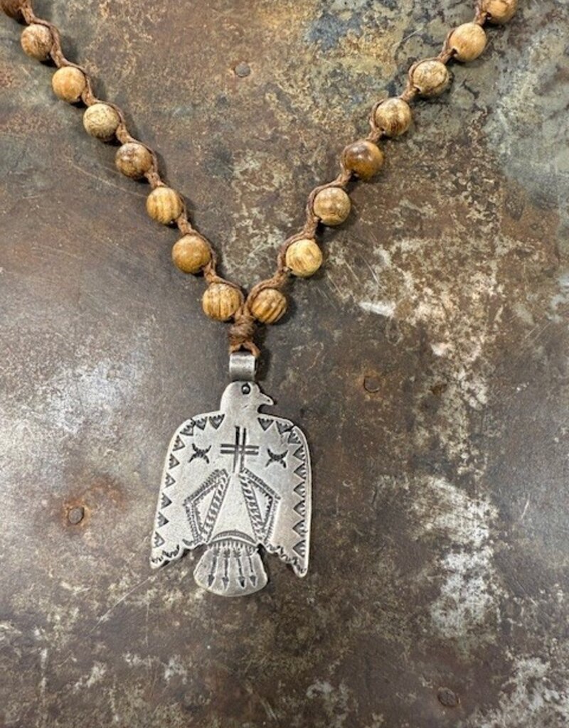 Jonas and Muse Necklaces - Size Large - Handmade Original Bead, Stone, and Silver by Artist Liz Jonas