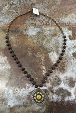 Jonas and Muse Necklaces - Size Large - Handmade Original Bead, Stone, and Silver by Artist Liz Jonas