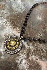 Jonas and Muse Necklaces - Size Large - Handmade Original Bead, Stone, and Silver by Artist Liz Jonas