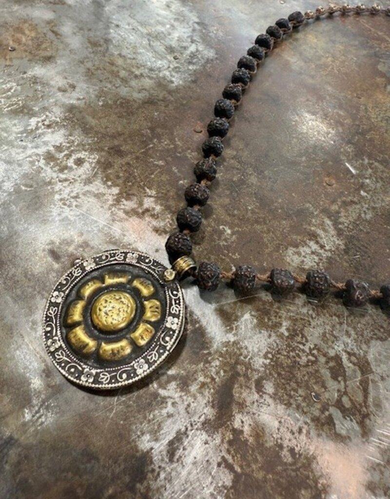 Jonas and Muse Necklaces - Size Large - Handmade Original Bead, Stone, and Silver by Artist Liz Jonas