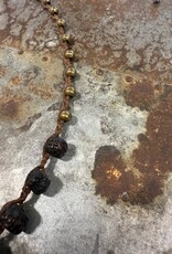 Jonas and Muse Necklaces - Size Large - Handmade Original Bead, Stone, and Silver by Artist Liz Jonas