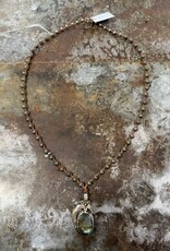 Jonas and Muse Necklaces - Size Large - Handmade Original Bead, Stone, and Silver by Artist Liz Jonas
