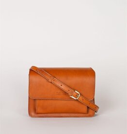 Austin Mini Bag in Cognac Classic Leather w/ Wide Leather and Thin Straps