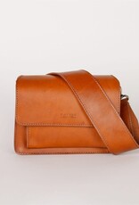 Austin Mini Bag in Cognac Classic Leather w/ Wide Leather and Thin Straps
