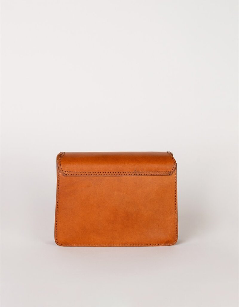 Austin Mini Bag in Cognac Classic Leather w/ Wide Leather and Thin Straps
