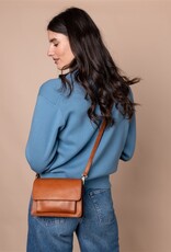 Austin Mini Bag in Cognac Classic Leather w/ Wide Leather and Thin Straps