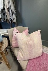 Pink Moroccan Cactus Silk Pillow with insert 22 x 22