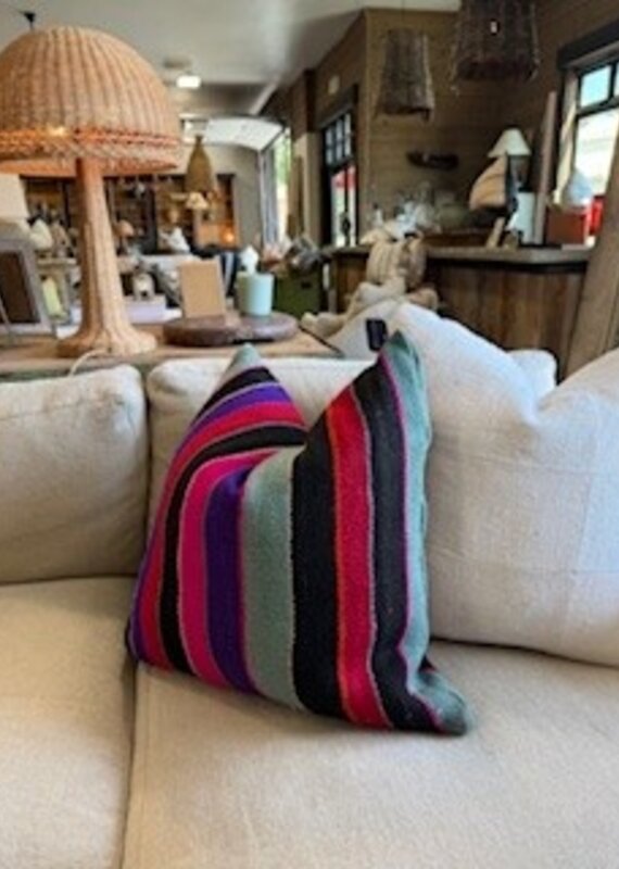 Bolivian Vintage Pillow with insert 22 x 22
