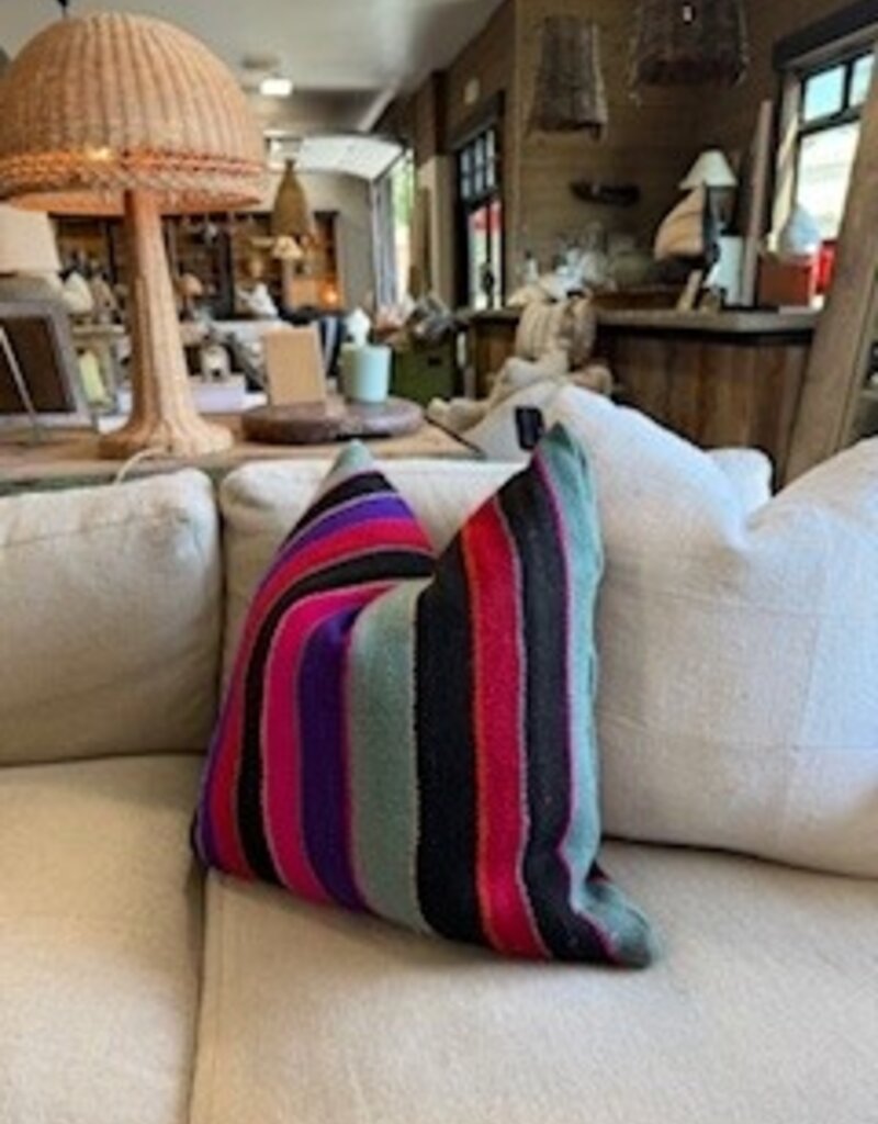 Bolivian Vintage Pillow with insert 22 x 22
