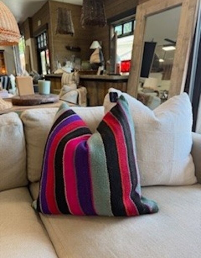 Bolivian Vintage Pillow with insert 22 x 22