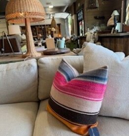 Bolivian Vintage Pillow with insert 18 x 18