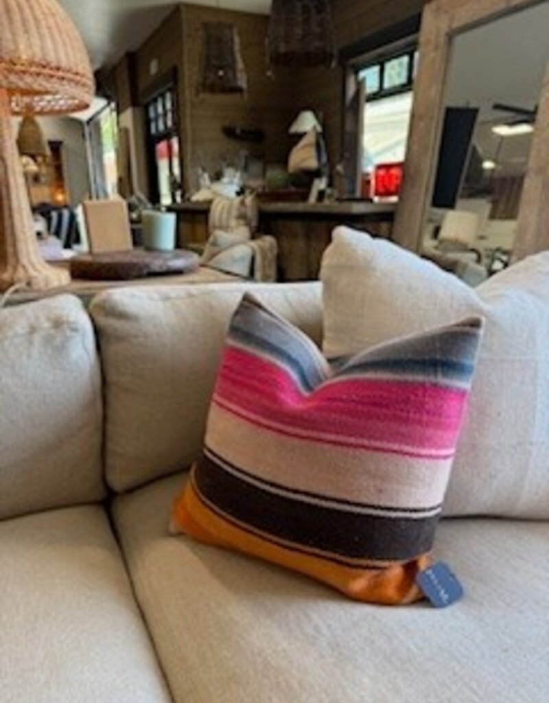 Bolivian Vintage Pillow with insert 18 x 18