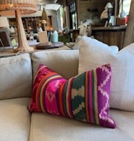 Bolivian Vintage Pillow with insert 10 x 18
