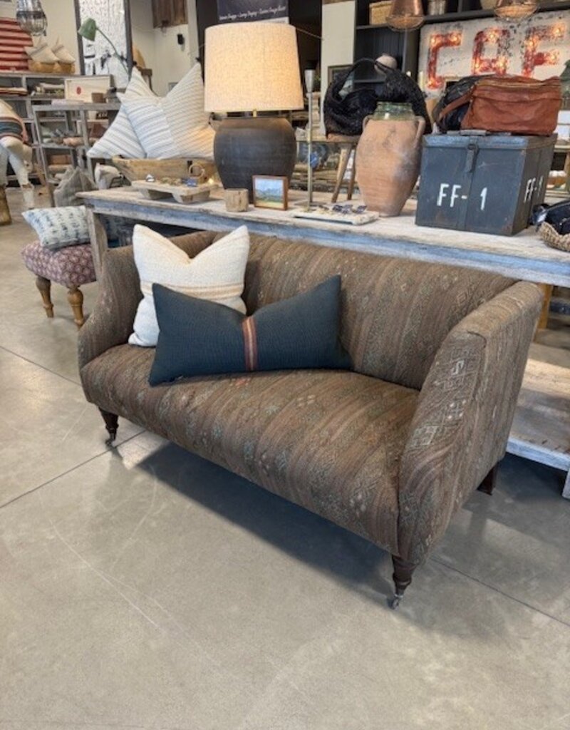 Brown Kilim Love Seat RT 6/25