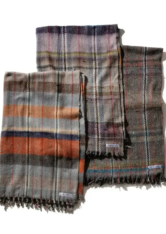 Wool Mix Multi-Use Blanket - Assorted Colors - 5 x 8.2