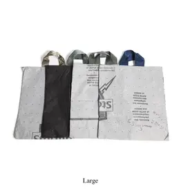 RECYCLED TARP TOTE BAG Large