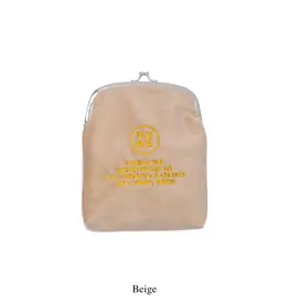 VELVET FRAME POUCH Beige