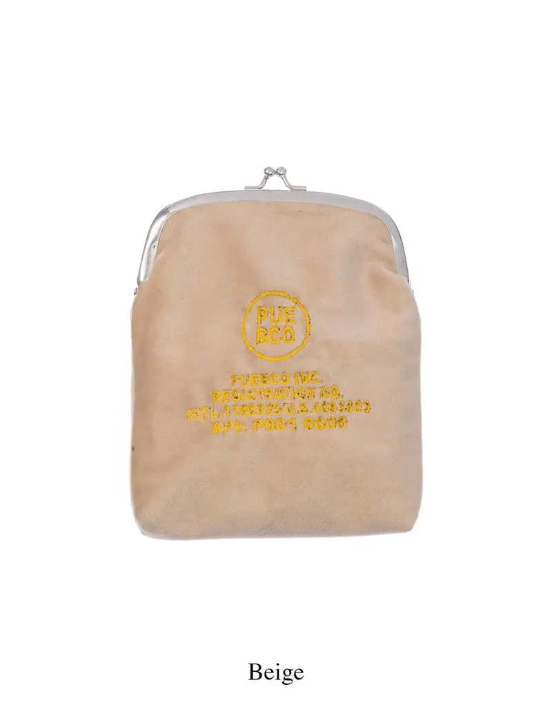 VELVET FRAME POUCH Beige