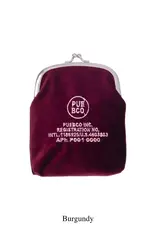 VELVET FRAME POUCH Burgundy