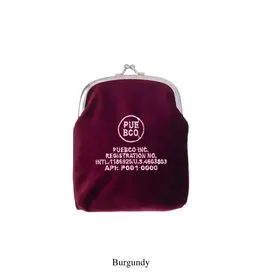 VELVET FRAME POUCH Burgundy