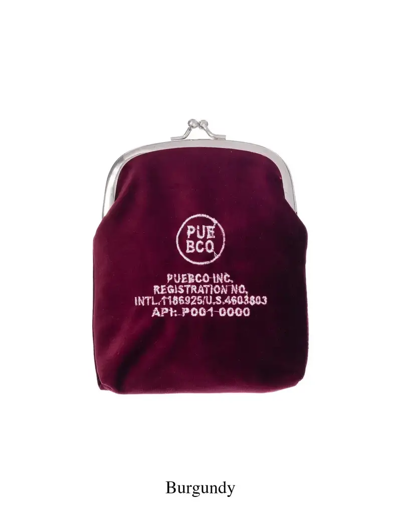 VELVET FRAME POUCH Burgundy