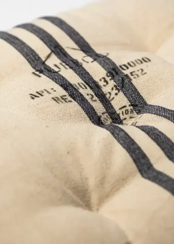 French Navy Seat Cushion - Square 18.8 x 18.8